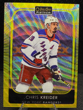 2021-22 O-Pee-Chee Platinum Neon Yellow Surge #41 Chris Kreider Rangers