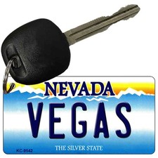 VEGAS NEVADA Novelty Aluminum Metal Keychain ~ BUY 2 GET 1 FREE!