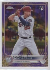 2022 Topps Chrome Sonic Purple & Yellow Pulse Refractor 244/299 Riley Adams 0c6