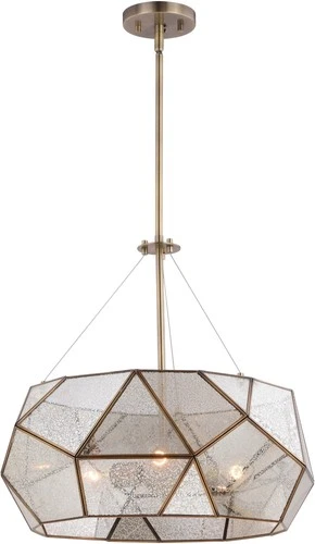 Vaxcel Lighting P0317 Euclid 3 Light 20"W Chandelier - Brass - Picture 1 of 11