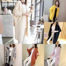Autumn Winter Cardigan Plus Size Long Cardigans Women Loose Bat Sleeve Sweater