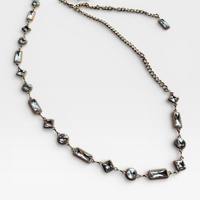 Nicole Miller Chain Belt Gold Tone Medium-Large Jeweled  display picture 2