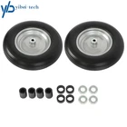 2-Pack 14.5"×4-8 Wheelbarrow Tire and Wheel Width3-1/2"Flat-Free Tire W/3" Hub
