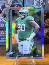Jordan Davis 2025 Topps Chrome Refractor