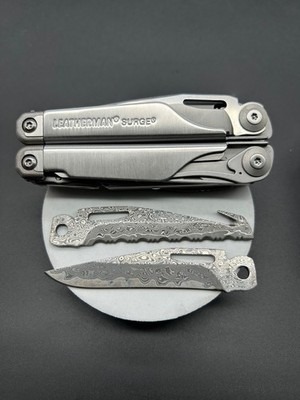 Leatherman Surge VG10 Damascus Main + Saw Blade Set HRC60+ Razor Sharp Upgrade