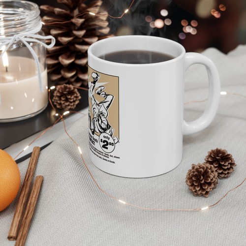Kung Fu Training Ceramic 11oz Mug, Martial Arts Coffee Cup, Comic Book Style - Picture 7 of 11