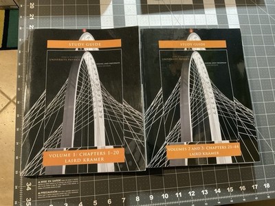 13th Edition, University Physics Study Guide Vol 1, 2, 3, Kramer, 2012, PB, B1