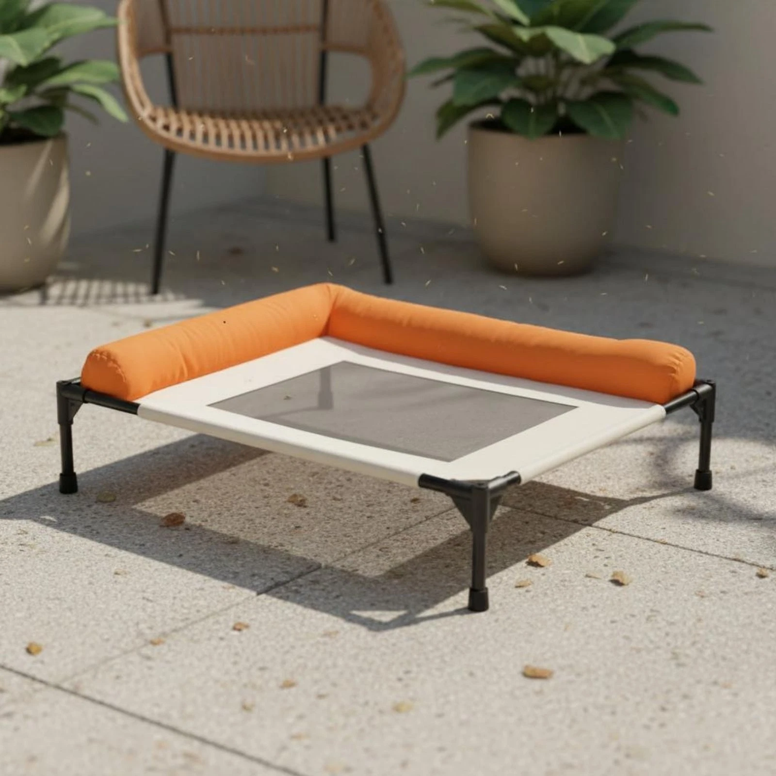 Dog Raised Bed Bed Cleanable Raised Pet Bed Year-Round Use for Indoor, Felines