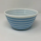 Vintage Pyrex 402 1½ Qt Blue & White Stripe Mixing Bowl USA