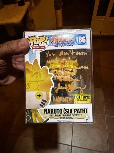 Funko Pop: Naruto (Six Path) #186 Hot Topic Signed By Maile Flanagan w. JSA 