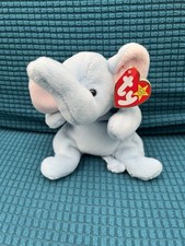 Ty beanie baby, Peanut the Elephant, 1995 original, retired, BNWT