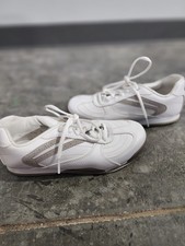 Dexter B4537-7 Womens White Leather Lace Up Athletic Bowling Shoes 7