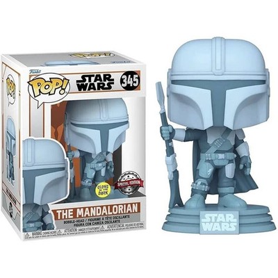 Funko POP! #345 THE MANDALORIAN (Holo) GITD Special Edition - STAR WARS - RAR