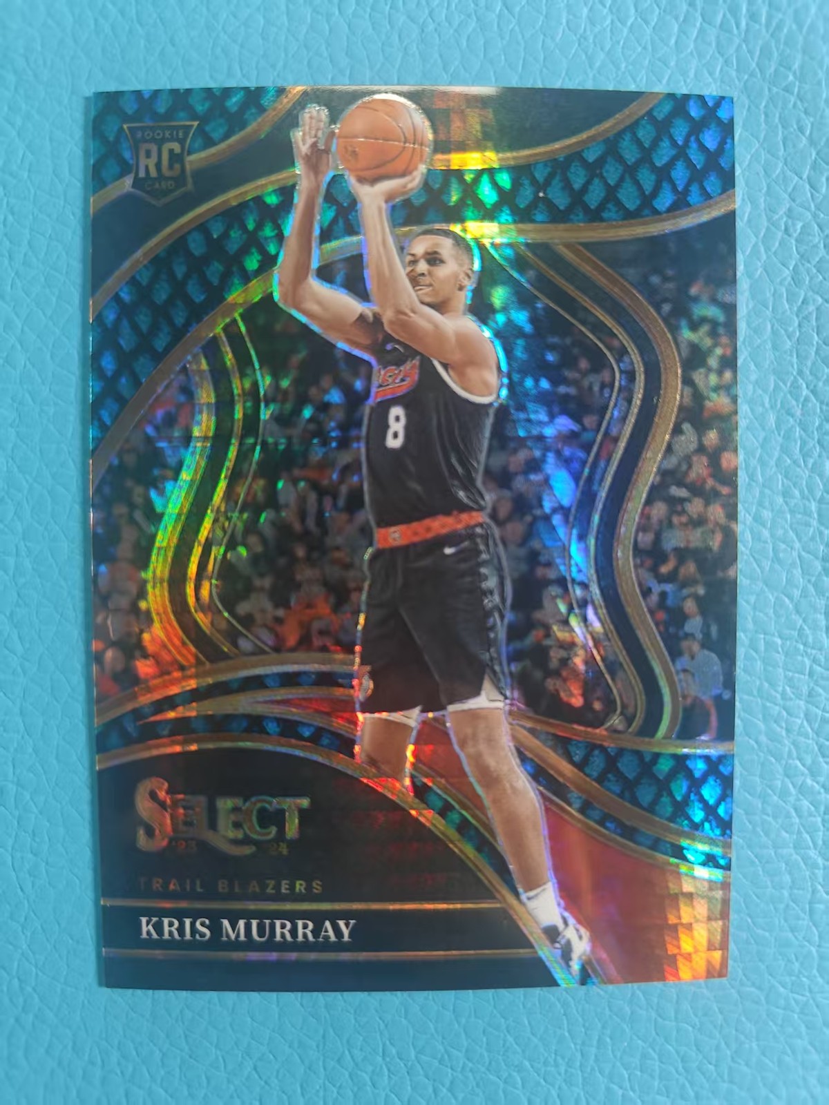 Kris Murray 2023-24 Panini Select 5/8 SSP Courtside Dragon Scale Blazers #277