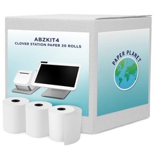 Thermal Receipt Printer Paper for Clover Station by Paper Planet | 20 Rolls |