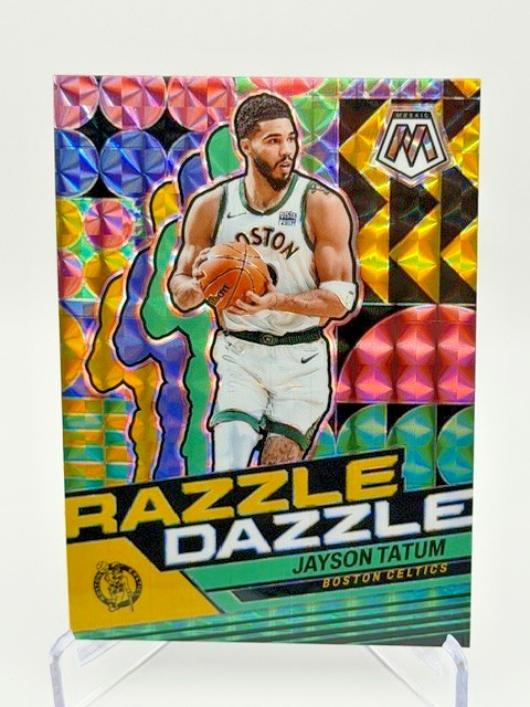 2023-24 Jayson Tatum Panini Mosaic Razzle Dazzle #4 Boston Celtics Case Hit SSP