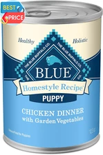 Homestyle Recipe Puppy Wet Dog Food, Made with Natural Ingredients, Chicken Dinn