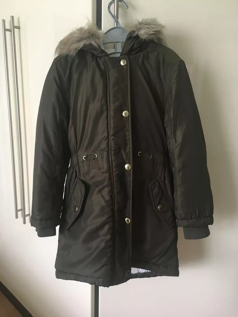 Girls Debenham Winter Coat Size 6 7 Year eBay