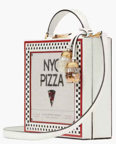 Neu mit Etikett Kate Spade Scheibe 3D Pizzabox Top-Griff Tasche Neuheit Sammlerartikel - Bild 3 von 7