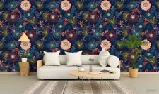 3D Floral Pattern Wallpaper Wall Mural Removable Self-adhesive Sticker 89