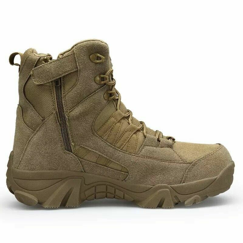 Zapatos Botas Para Trabajar de Hombre Casuales Altas Militares