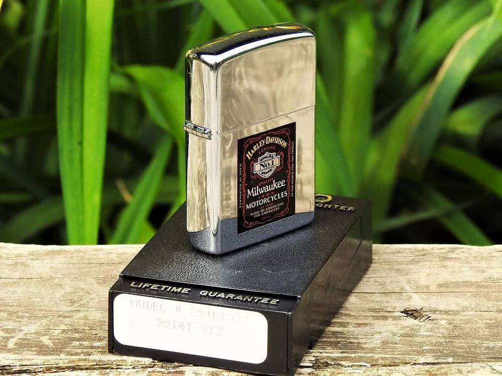 Zippo Lighter - Harley Davidson - Milwaukee Iron - Bar and Shield