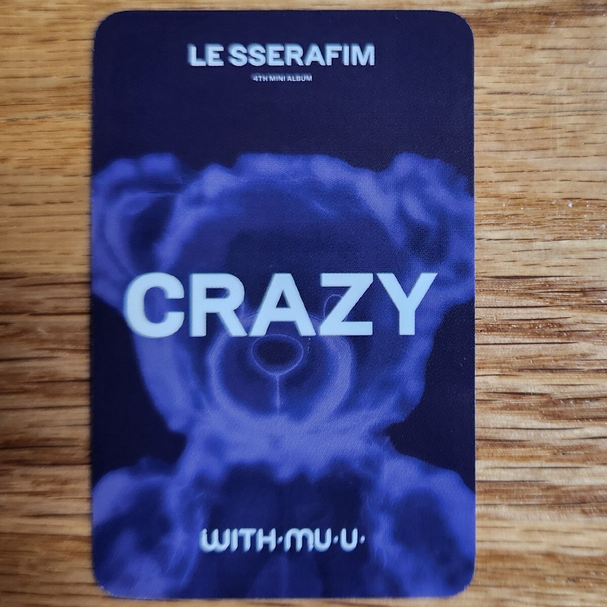 Kazuha Official Withmuu Lucky Draw Photocard Le Sserafim 4th Mini