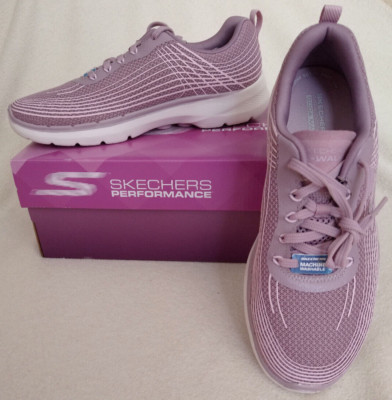 Skechers Performance Go Walk 6 Stunning Glow Damen Sneaker Mauve Gr. 39