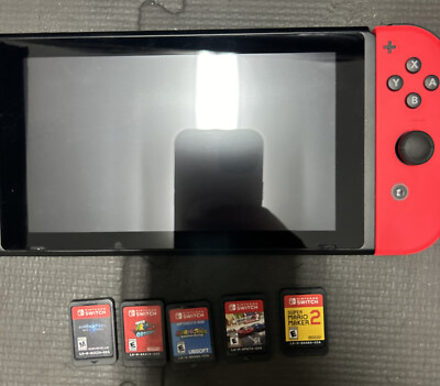 NintendoSwitch HAC-001 32GB Console + 5 Switch Games | eBay