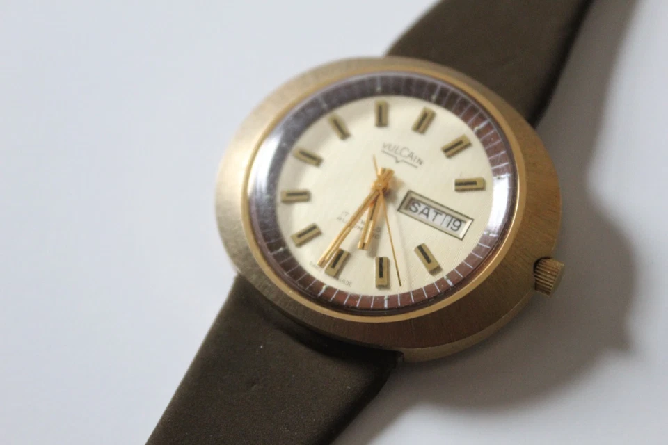 Reloj Hombre Vintage Vulcain Mod Automático de Prominente Colección Estate Foto 2 de 4