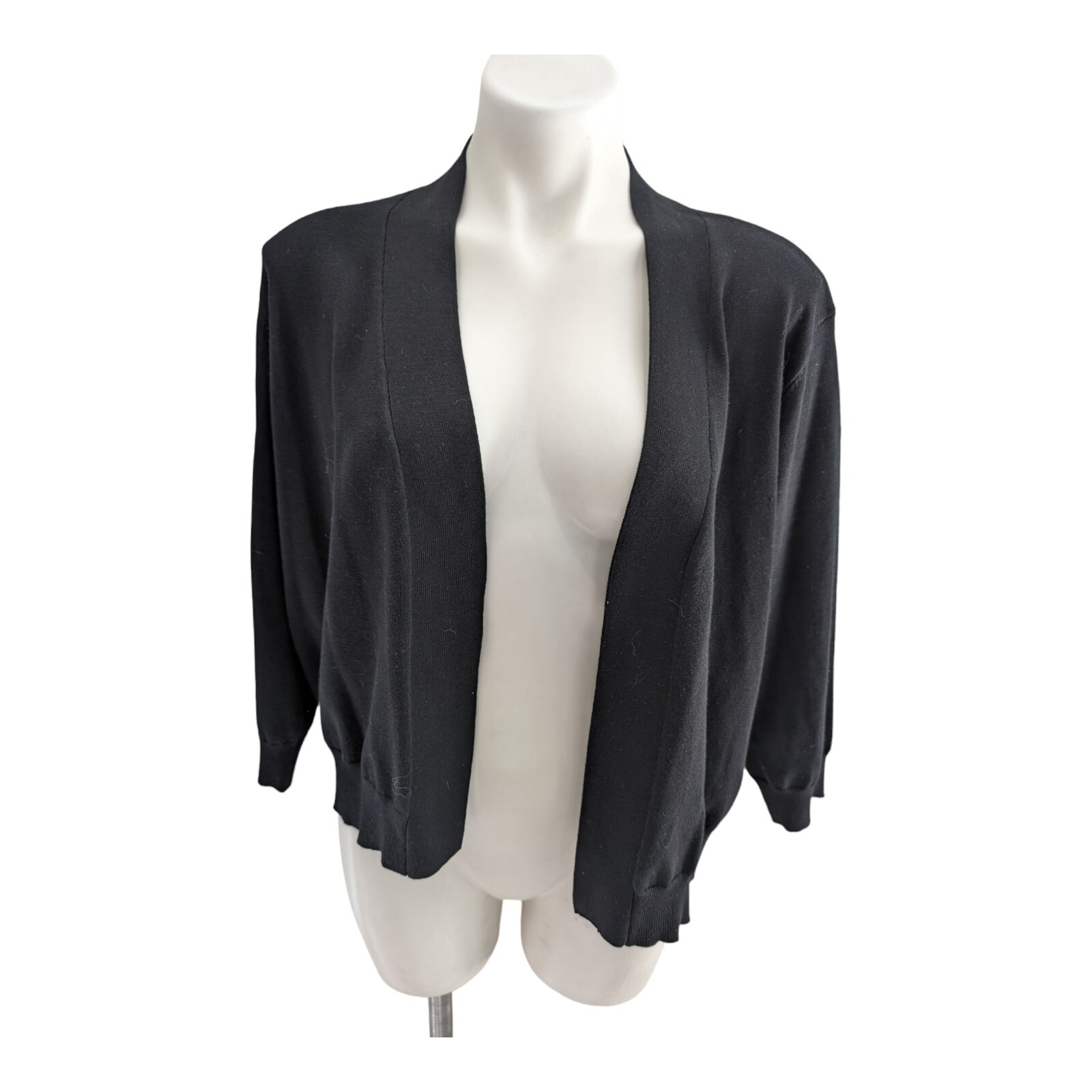 Grace Karin 2X Plus Size Cropped 3/4 Sleeve Open Front Cardigan