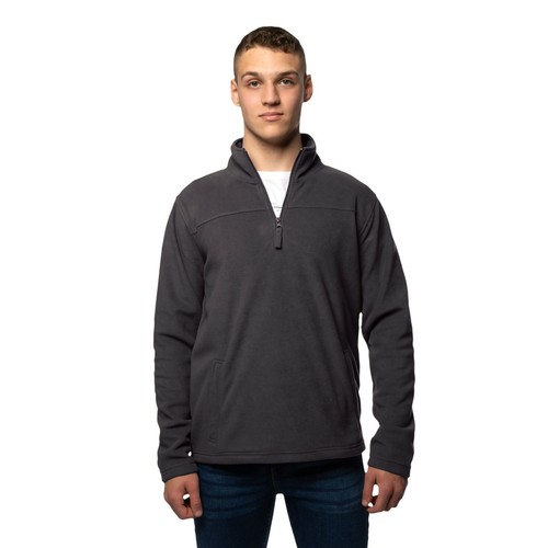 Mens Half Zip Fleece Jacket Warm Winter 