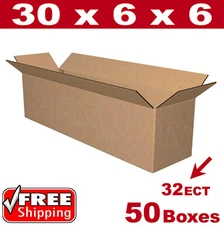 50 - 30x6x6 Cardboard Boxes Mailing Packing Shipping Box Corrugated Carton