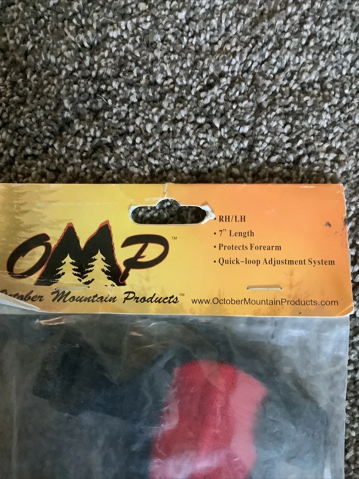 OMP 7" Tiro con Arco Protector Brazo Protección / 2 Correas Ajustables 37307 Rojo Derecha o Derecha Foto 2 de 2