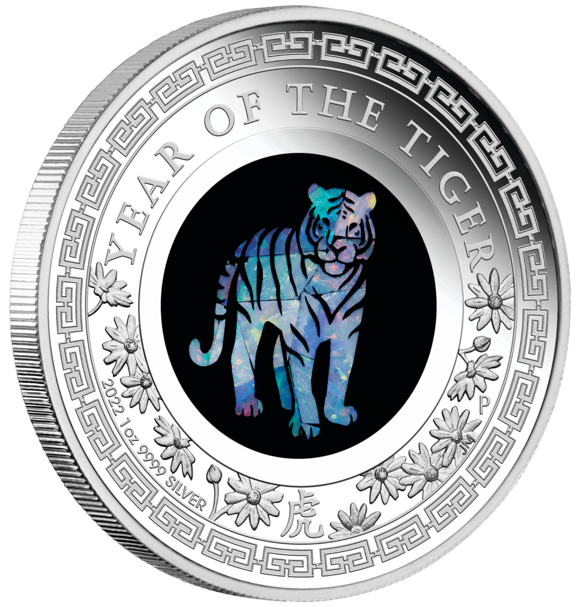2022 Australia Opal Series Lunar Year of the Tiger 1oz Silver