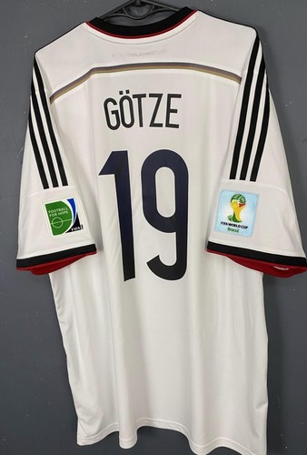 MEN'S GOTZE GERMANY NATIONAL 2014/2015 SOCCER FOOTBALL SHIRT JERSEY SIZE 2XL XXL - Picture 3 of 16