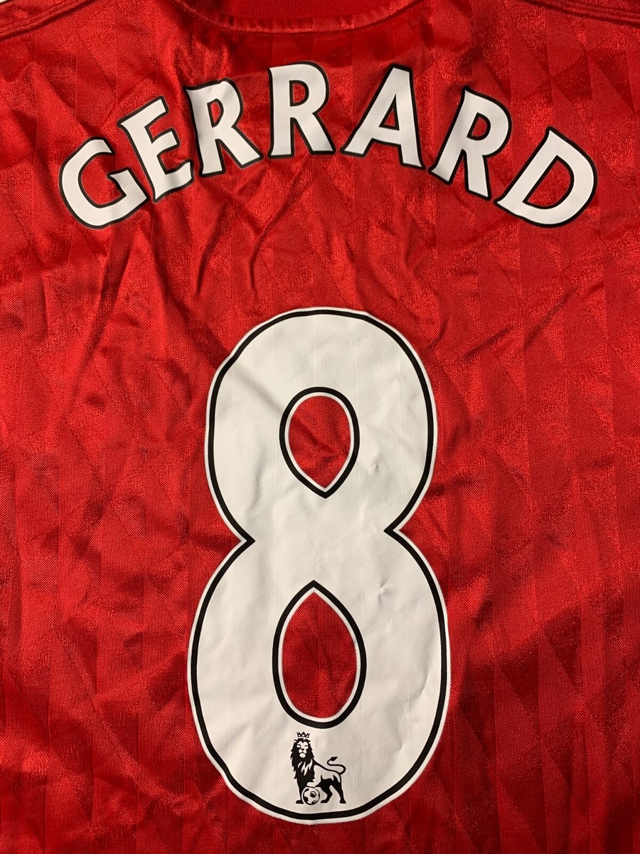 リバプール GERRARD 8 サイズ【M】 2010-12 Liverpool Home Shirt Gerrard #8 - 8/10 - (M.Boys)