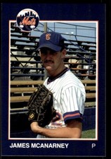 1988 Grand Slam Baseball Card James McAnarney Columbia Mets #8