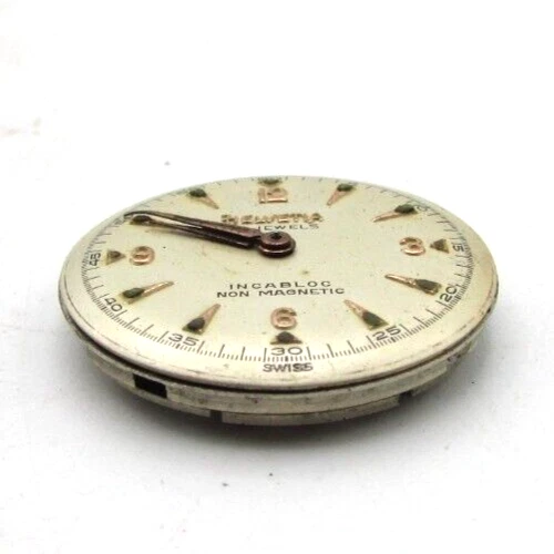 MOVIMIENTO HELVETIA CAL 830 17J Y ESFERA PIEZAS RELOJ P&R REPUESTOS O REPARACIÓN W59 Foto 2 de 4