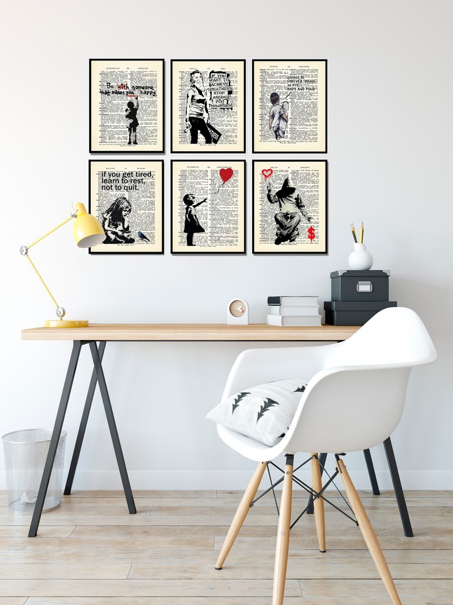 Banksy Wall Decor - Graffiti Street Art - Political Motivational