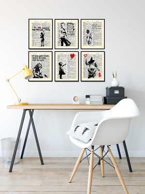 Banksy Wall Decor - Graffiti Street Art - Political Motivational