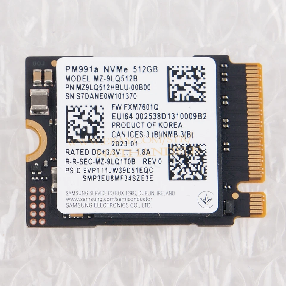1PC For Surface Pro X Pro 7+ PM991a PM991 512 GB NVMe SSD M.2 2230 - Image 2 of 4