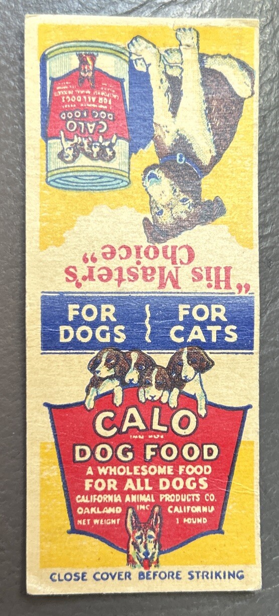 Matchbook Cover, California Animal Products Co. Oakland, Ca.