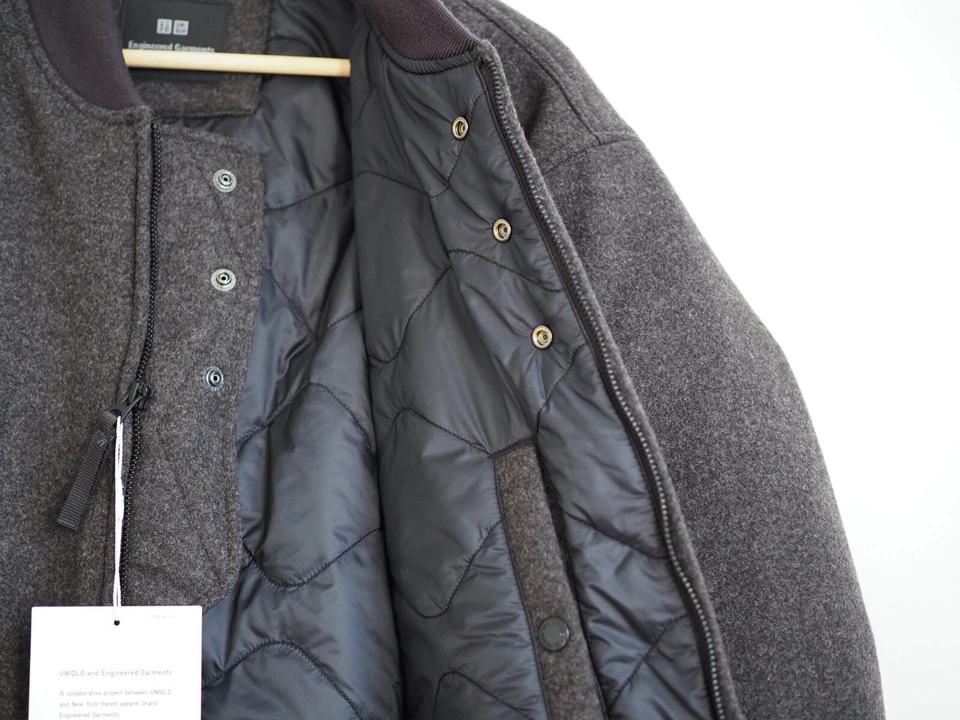 Engineered Garments NY Bomber Pufftech Uniqlo Heattech Jacket Oversized Large - Image 3 of 4