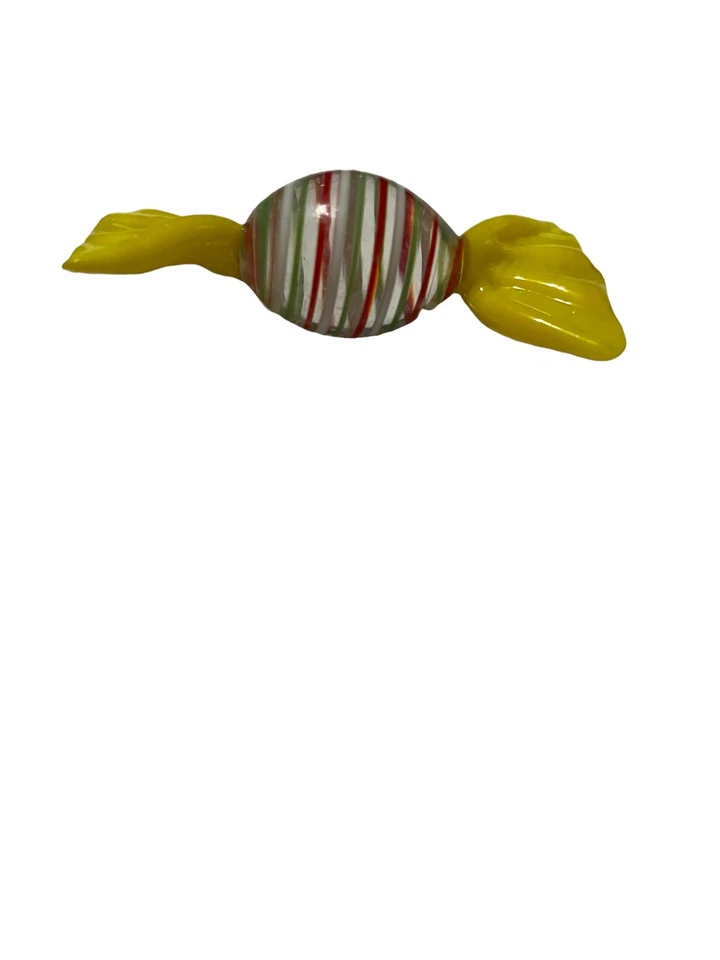 Caramelos decorativos venecianos de vidrio soplado a mano. 4 Tonos de Naranja Amarillo Italia Foto 4 de 4