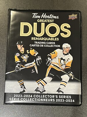 2023-24 TIM HORTONS GREATEST DUOS COMPLETE BASE+LN - 115 CARDS  with BINDER