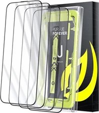 iPhone 15 Pro Screen Protector Auto-Dust Removal Full Coverage Screen