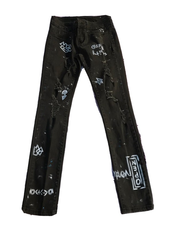 Absodeitly Custom Size 1/2 V.I.P. Jeans Brown Skinny (L1)