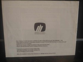 KRAZY KREATURES Nintendo NES Game AMERICAN VIDEO Original 1990 Instruction Book