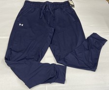 WOMEN'S UNDER ARMOUR HEATGEAR PANTS COLOR NAVY BLUE SIZE MD/M LOOSE FIT 1369385